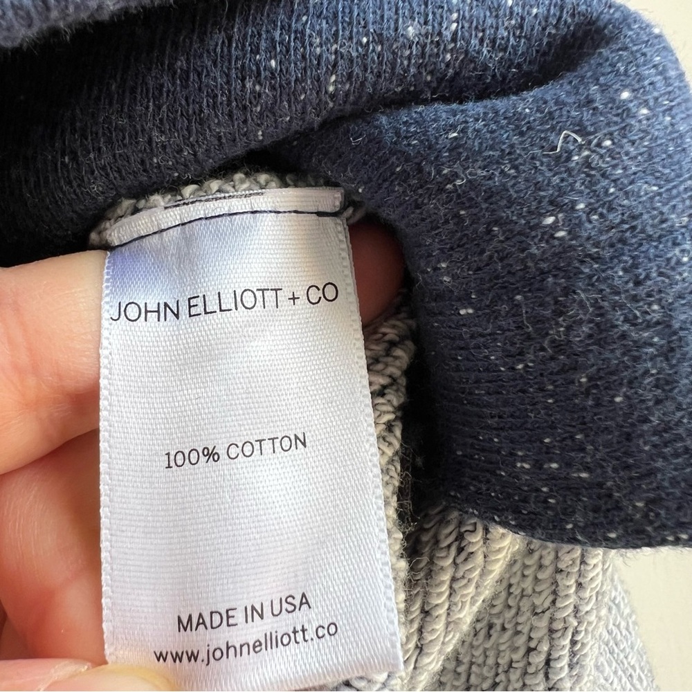 KITH x John Elliott + Co Villain Hoodie Speckled Navy Tokyo Sakura Project Med - Picture 8 of 9
